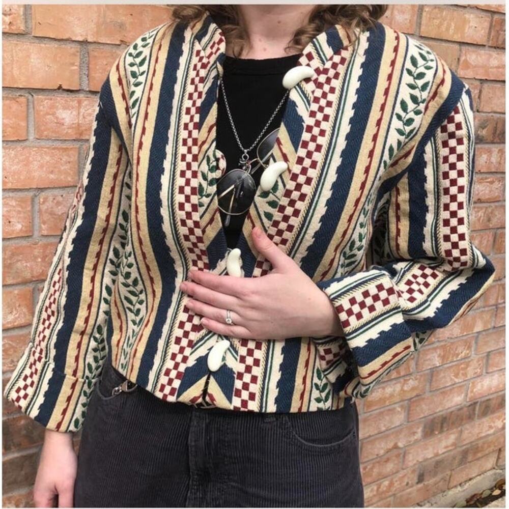 Doncaster Size 10 Multi Color Mixed Print Tapestr… - image 2